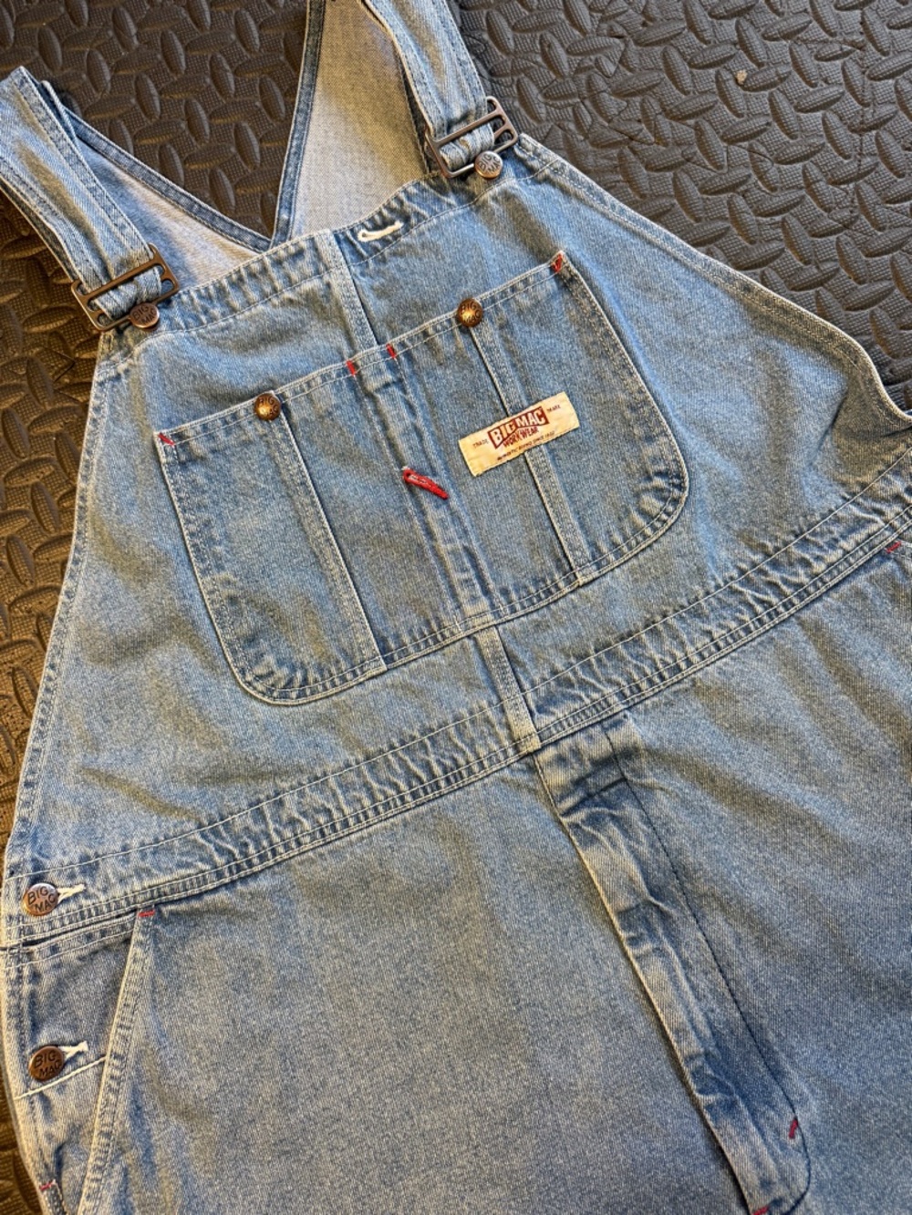70/80’s Vintage Men’s Big Mac Workwear Denim Overalls Size XXL
